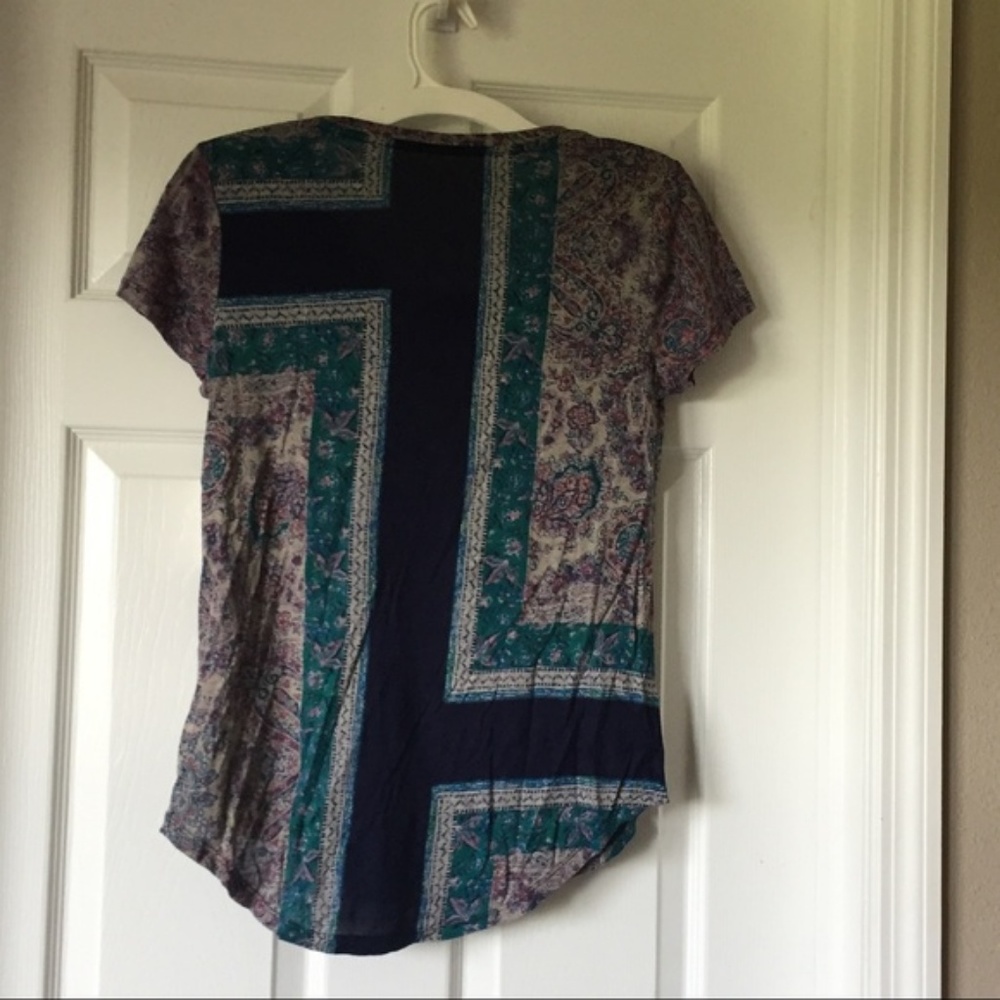 New Lucky Brand Mixed Rug Tee - Picture 4 of 7